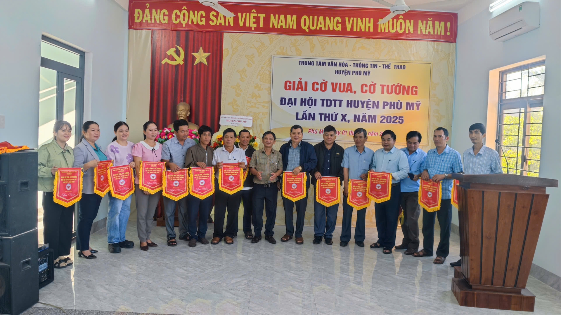 Phù Mỹ khai mạc giải Cờ vua, Cờ tướng Đại hội TDTT huyện Phù Mỹ lần thứ X, năm 2025